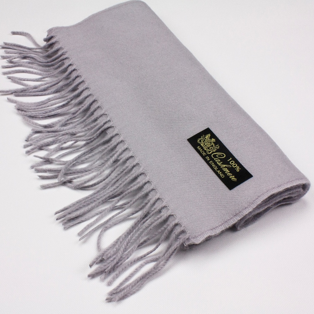 Gray Cashmere Scarf